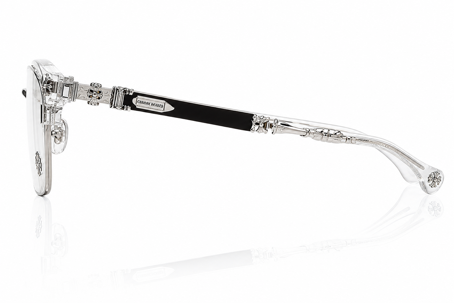Lunettes Cœur Chromé Moitié 2N