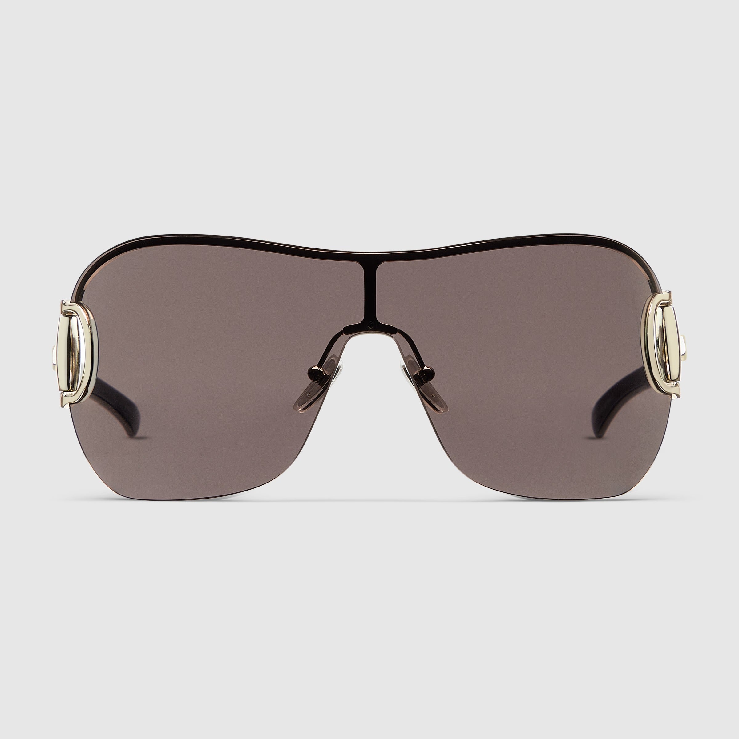 Frameless mask sunglasses