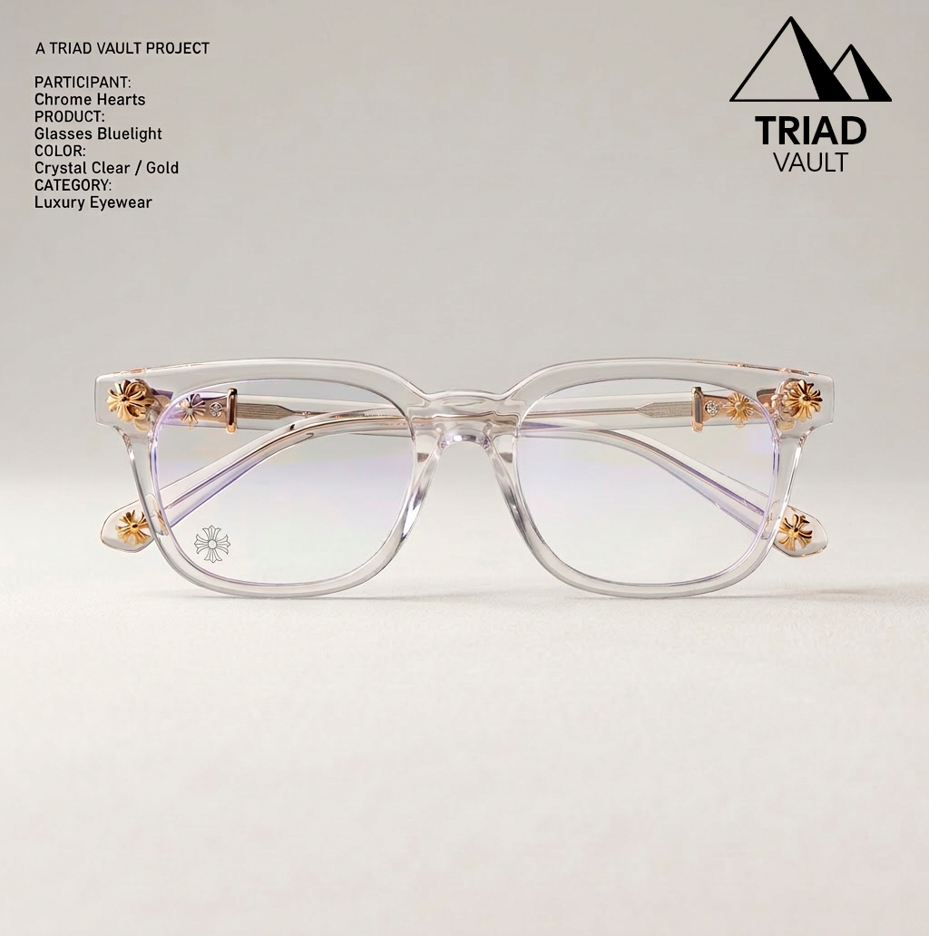 Chrome Hearts glasses + CASE