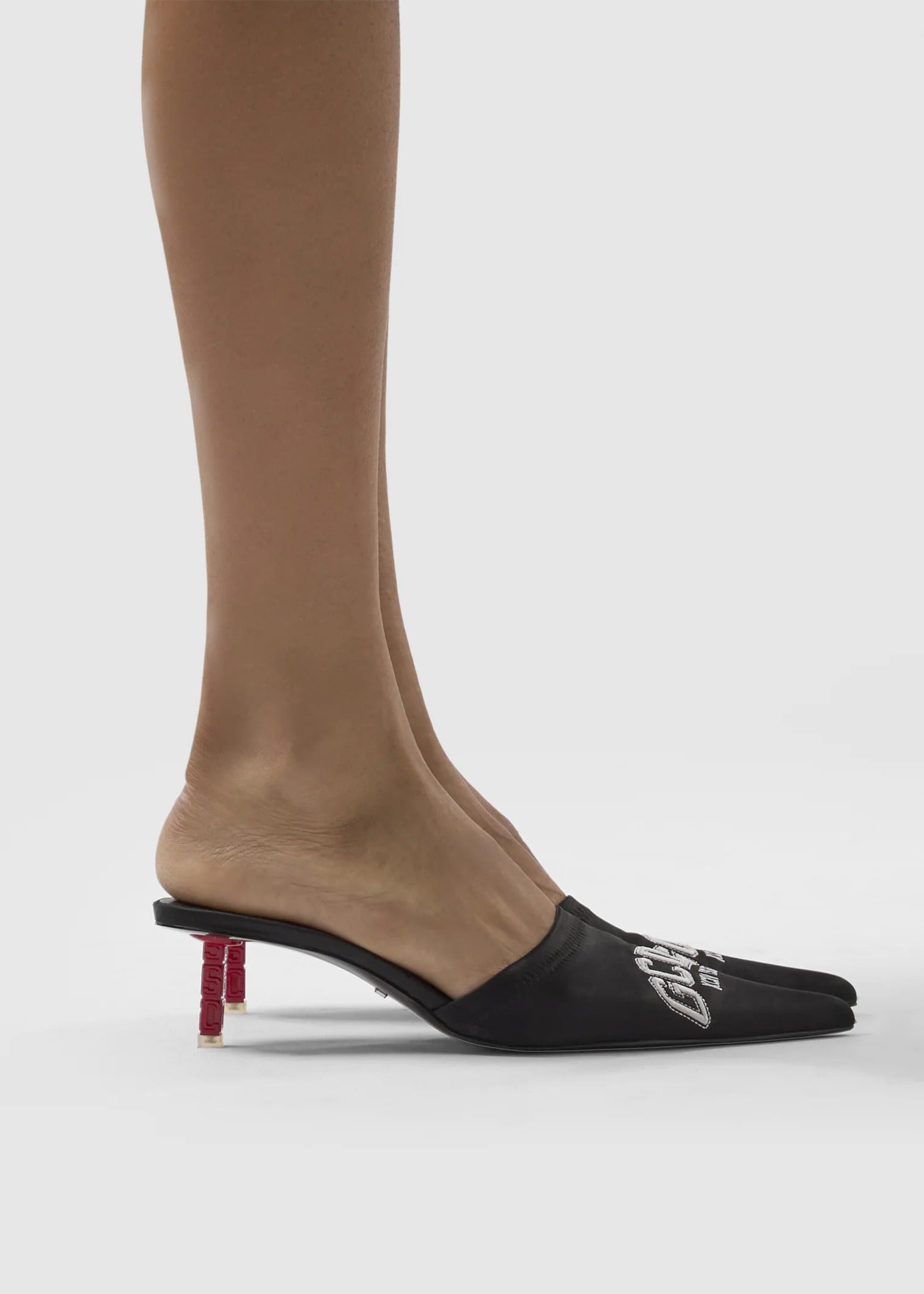 Cube Heel Mule
