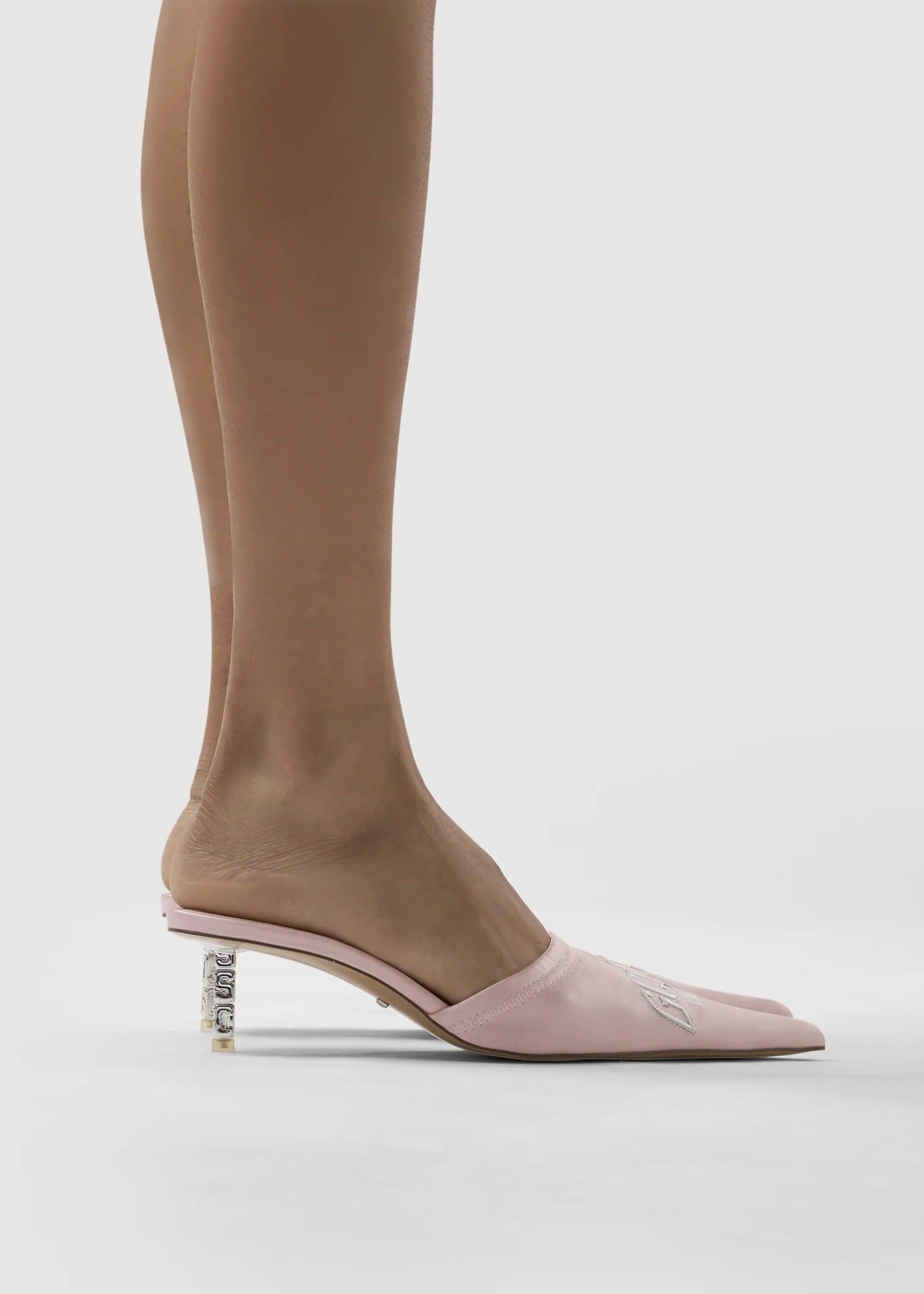 Cube Heel Mule