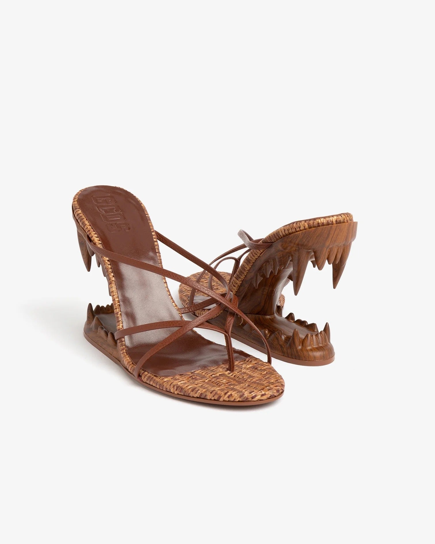 Raphia Morso Thong Sandals