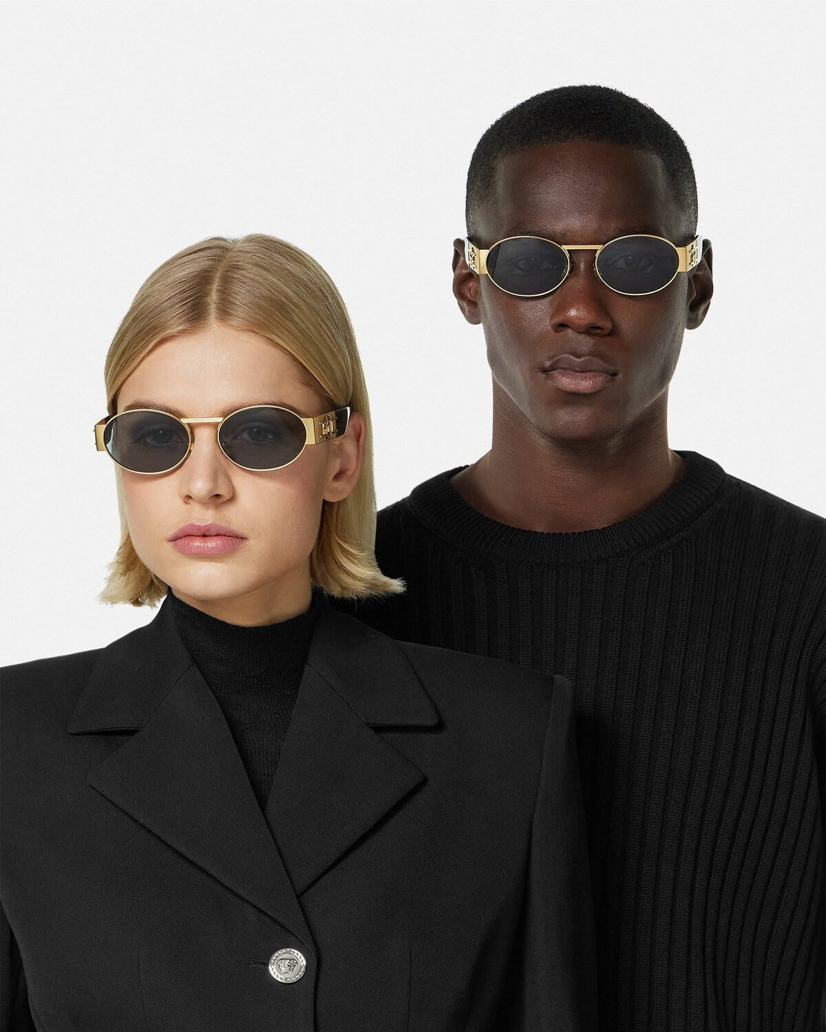 TRIAD Deco Oval Crest Sunglasses